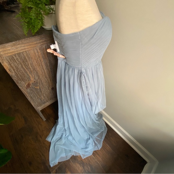 Birdy Grey ‘CHRISTINA’ CONVERTIBLE DRESS TULLE DUSTY BLUE NEW NWT Bridesmaid L - Picture 15 of 16
